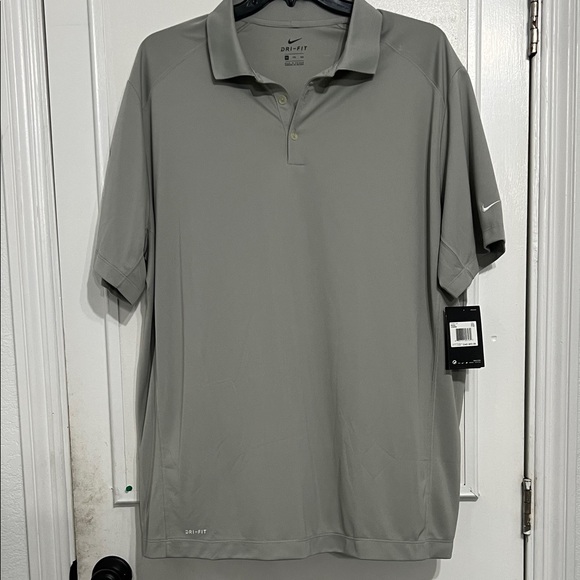 Nike Men's Dri-FIT Polo in Light Gray - Picture 1 of 8